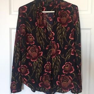 Ann Taylor floral blouse